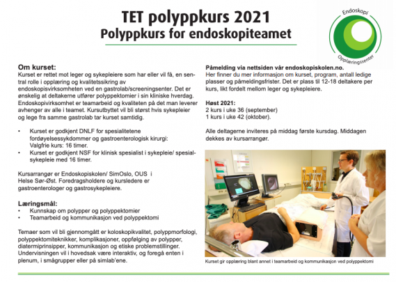 TET polyppkurs 2021