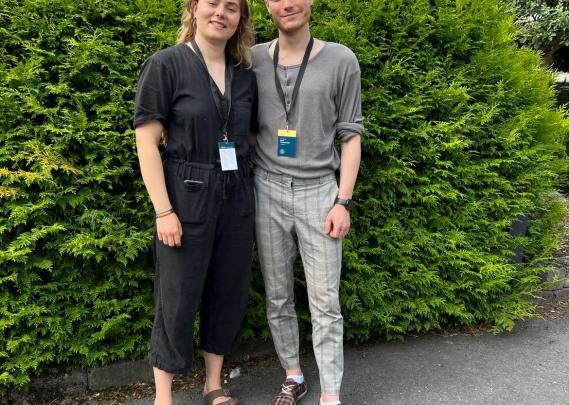 Leder Sigrid Husøy Larsen og nestleder Daniel Tørresvoll Stabu