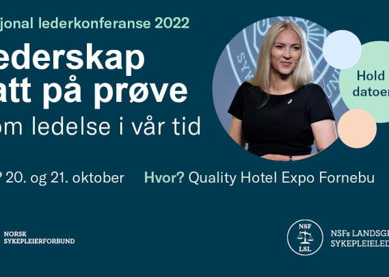 Nasjonal lederkonferanse 2022 arrangementsbilde med forbundsleder Lill Sverresdatter Larsen