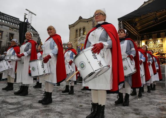 Illustrasjonsbilde trommekorps