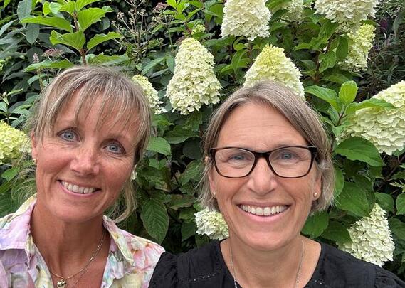 Fylkesnestleder Siri Rugland Ree og fylkesleder Aud H. Riise