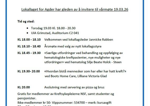 Kreftsykepleierne i Agder