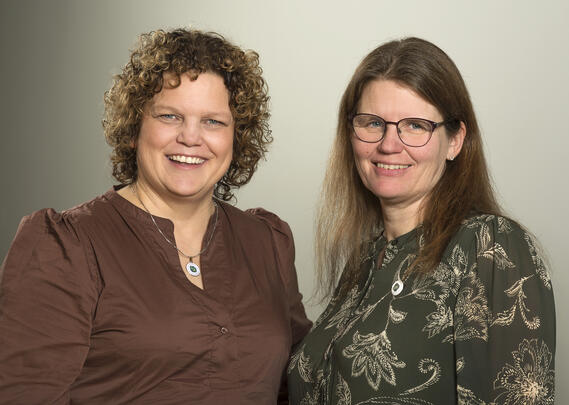 Fylkesleder Margareth og nestleder Aina 