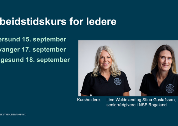 Arbeidstidskurs for ledere i Rogaland 2026