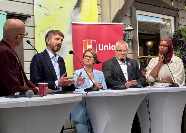 Erik Aasheim, Jan Christian Vestre, Tone Trøen, Bård Hoksrud og Marian Hussein