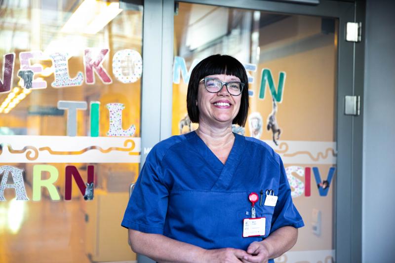 Barnesykepleier og medlem Marit Follan ved St. Olavs hospital i Trondheim