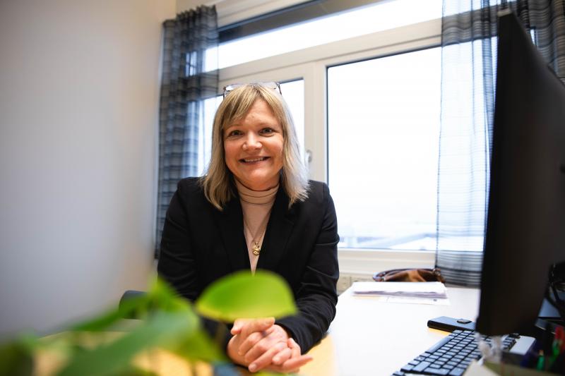 Bedriftssykepleier Grete Søderlid ved Agenda HMS i Trondheim