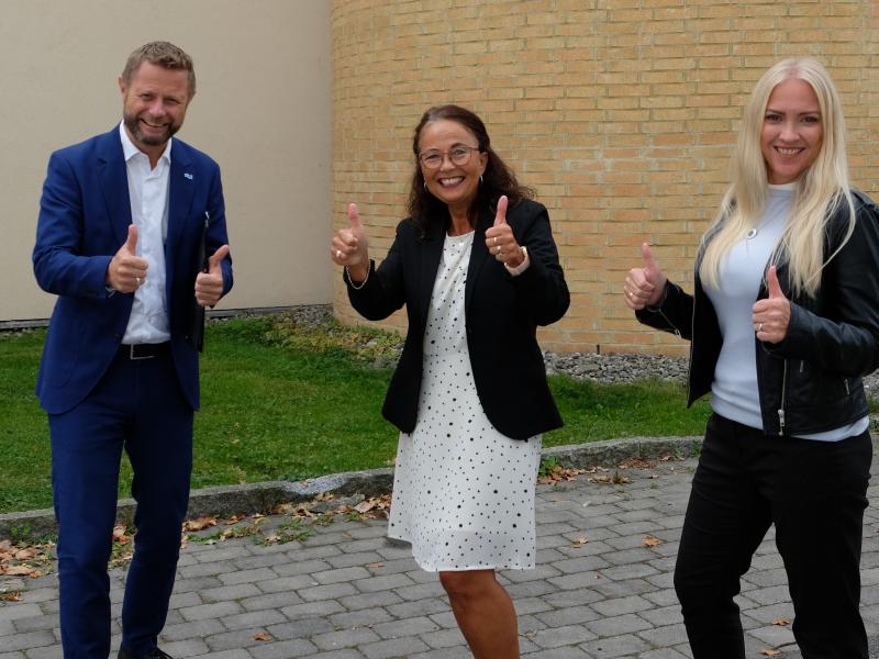 Bent Høie, Ann Karin Swang og Lill Sverresdatter Larsen