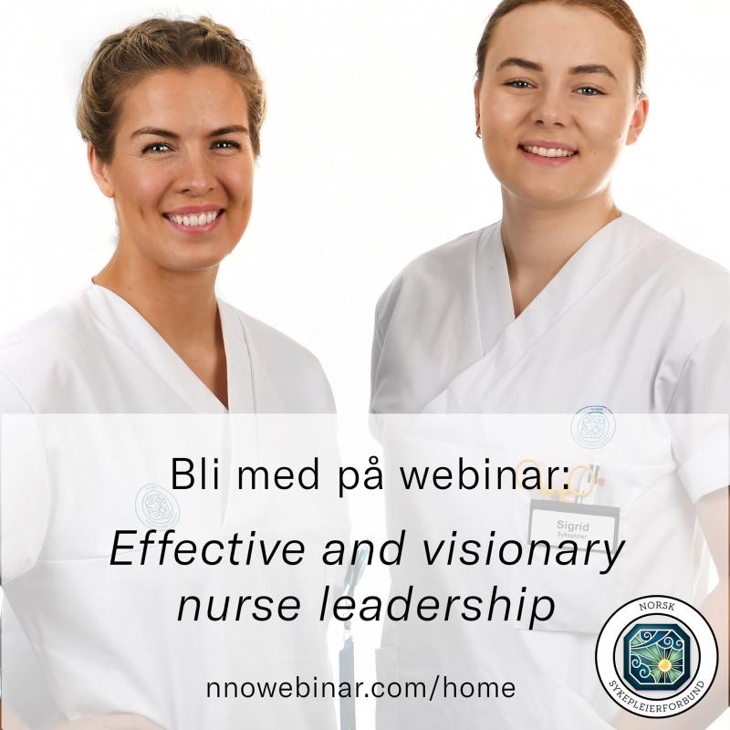 webinar om sykepleierledelse