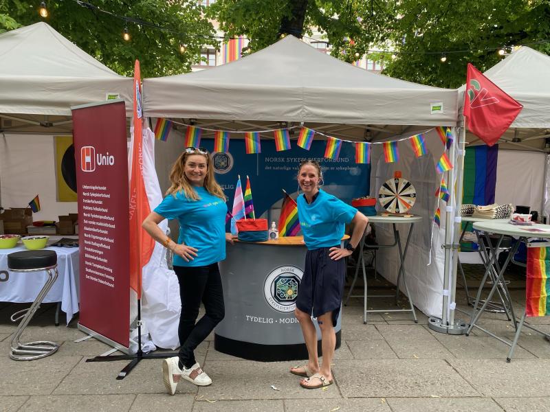 NSF på stand under Pride