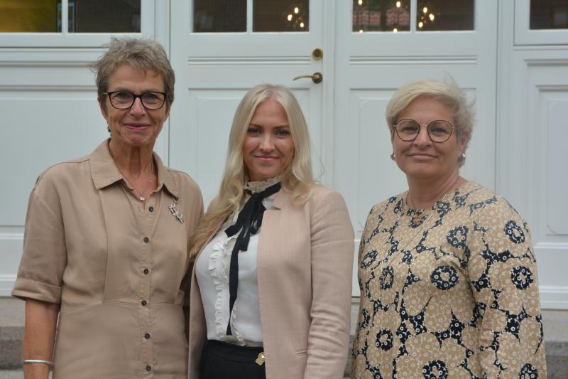 Grete Christensen (t.v.) forbundsleder i Dansk Sykeplejeråd, forbundsleder Lill Sverresdatter Larsen, Norsk Sykepleierforbund og Sineva Ribeiro, forbundsleder i Vårdforbundet, Sverige utgjør det nye formannskapet i SSN.