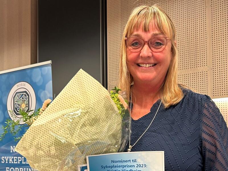 Kristin Vindheim vinner av sykepleierprisen 2023