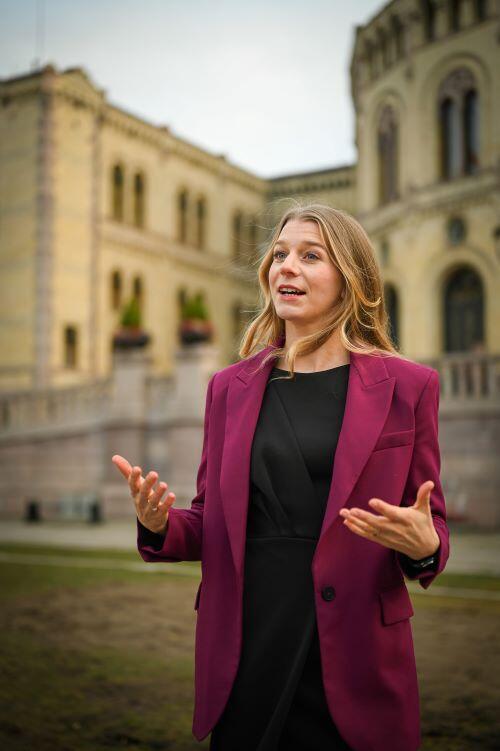 Bildet viser Ida Lindtveit Røse som er nestleder i krf.