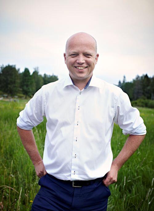 Bildet viser Trygve Slagsvold Vedum som er leder i Senterpartiet.