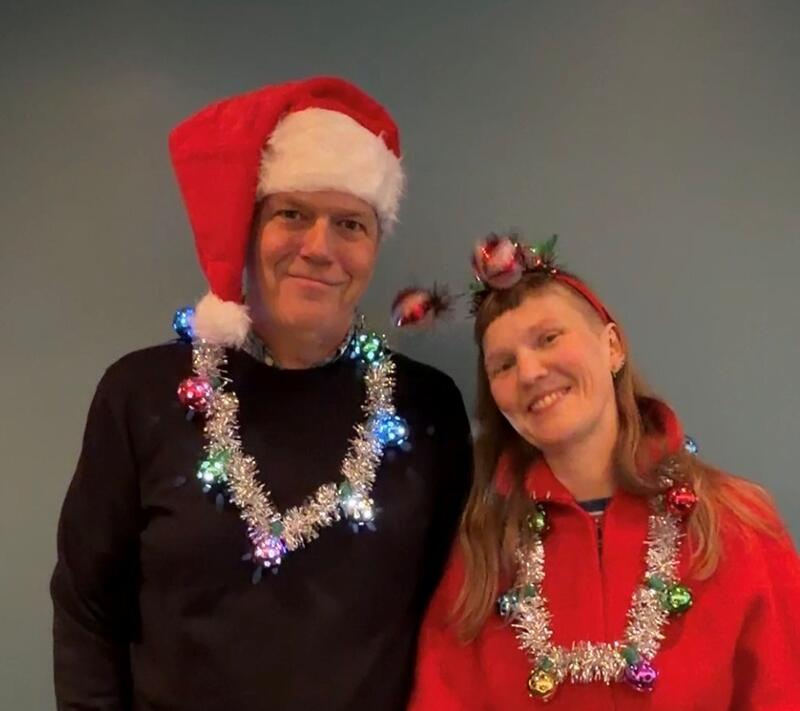 Julebilde av Ann Kirstine og Bård