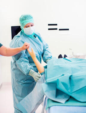 Kirurgisk dekking av arm