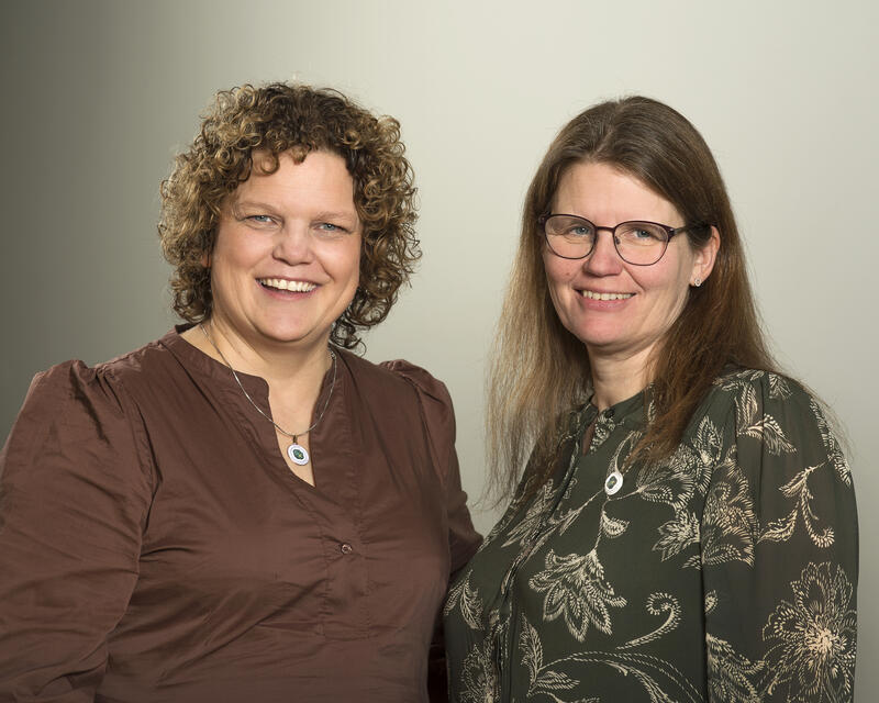 Fylkesleder Margareth og nestleder Aina 