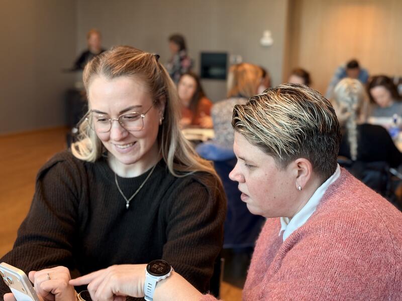 Tillitsvalgte i god diskusjon