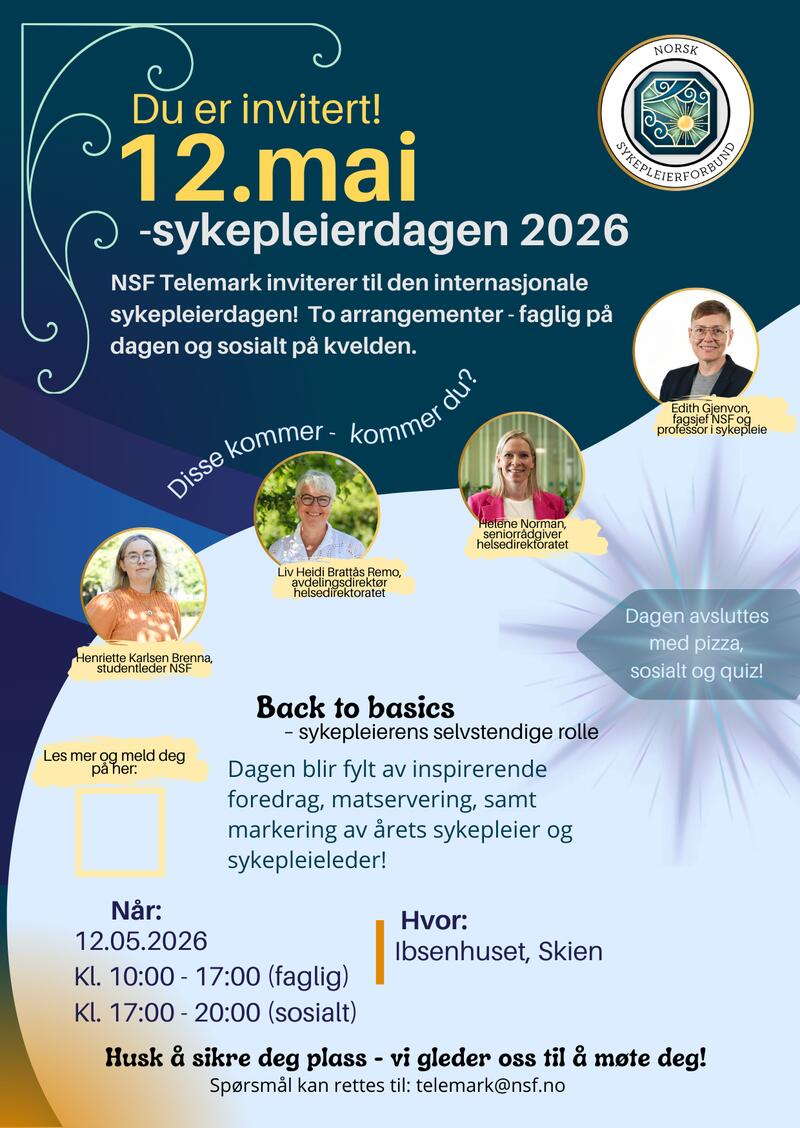 Plakat program sykepleierdagen
