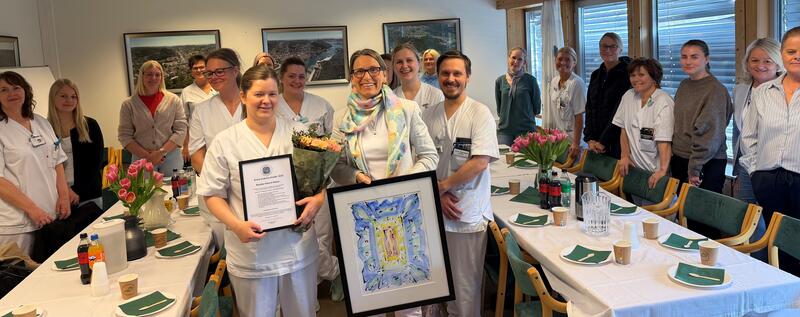 Årets praksisveileder NSF Rogaland sammen med kolleger