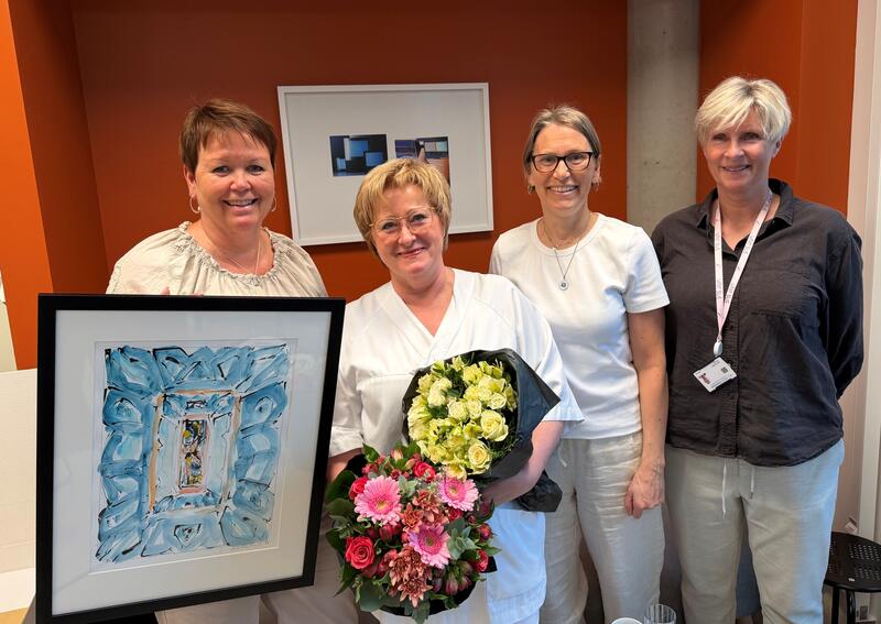 Inger Johanne Fatnes Bø,Kathrine Bertelsen Friestad, Fylkesleder Aud H. Riise og Berit Haaland