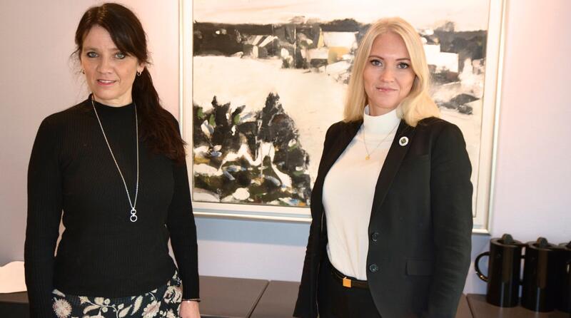 Spekter-leder Anne Kari Bratten og NSF-leder Lill Sverresdatter Larsen