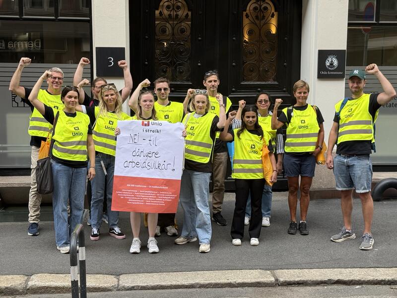 Streikebilde Sykehjemsetaten-Diakonhjemmet omsorg