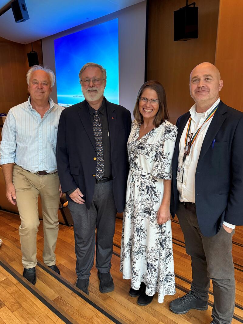 Anja Hetland Smeland, Peter Forde Hougaard, professor Allen Finley og Stefan Lundeberg