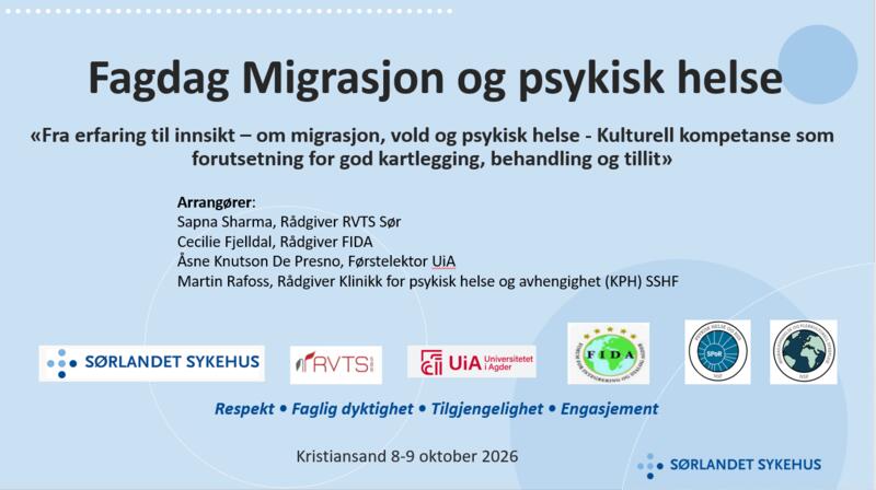 Plakat fra fagdag migrasjon