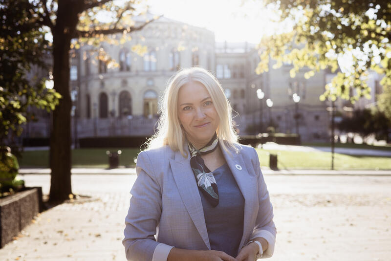 Forbundsleder Lill Sverresdatter Larsen i NSF