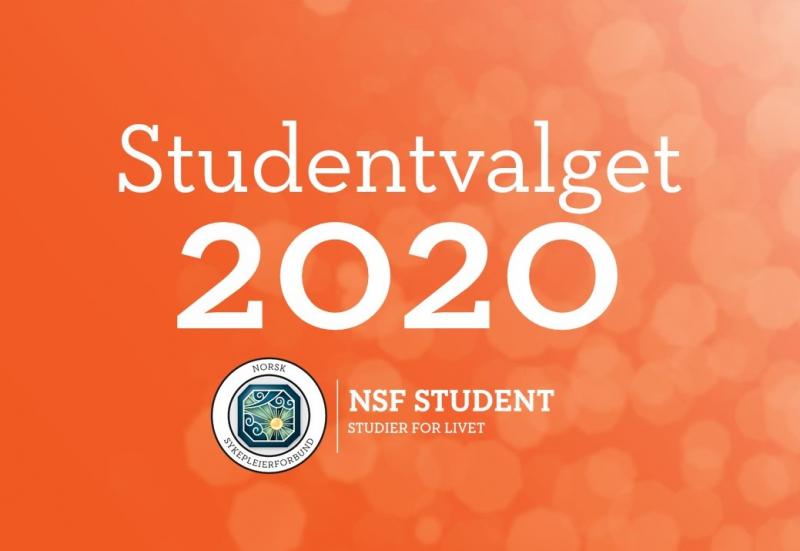 banner med tekst Studentvalget 2020
