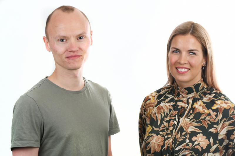 Studentnestleder Kent Hanssen og studentleder Edel Marlèn Taraldsen