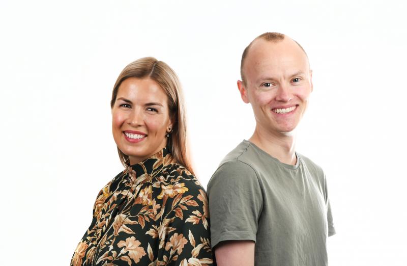 Studentleder Edel Marlèn Taraldsen og studentnestleder Kent Hanssen