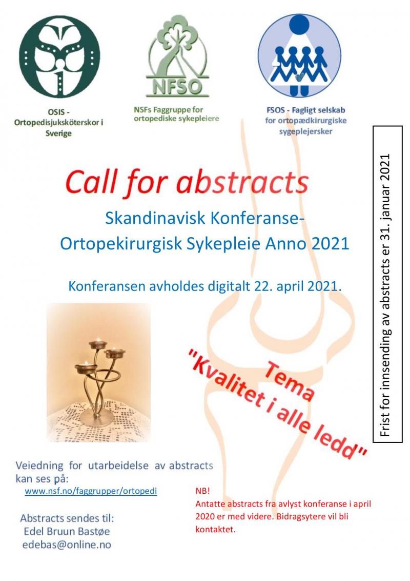 Informasjon call for abstracts